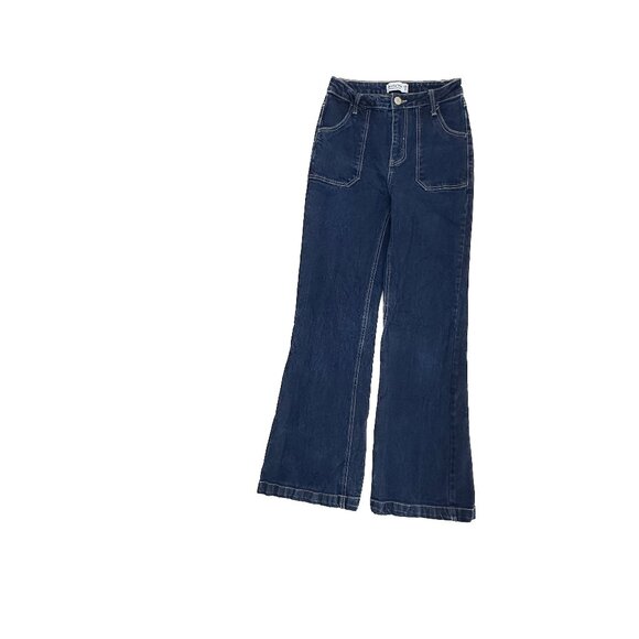 Vanilla Star Flare Women's size 3 Dark Wash Blue Denim Jeans - Picture 1 of 5